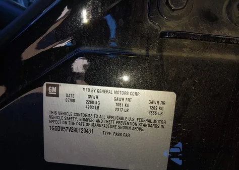 2009 Cadillac Cts Standard from USA, damaged, VIN 1G6DV57V290120481